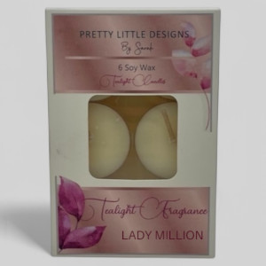 Lady Million Tealights 6 Pack 