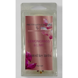 Lemongrass and Lime Soy Melts 2 Pack Round  